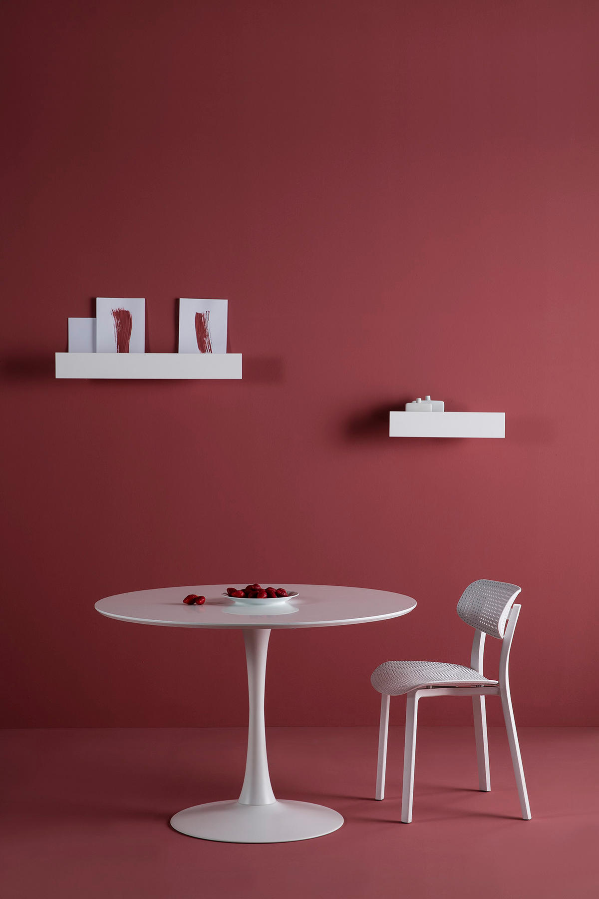 TISCH - oda 110/110/75 cm - Weiß, Holz (110/110/75cm) - Calicosy