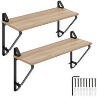 WANDREGAL 2er Set Irvine,60 x 20 x 33,5 cm, Industrial Holz hell, Eiche Sonoma - Naturfarben, Holzwerkstoff (20/33.5/60cm) - tectake