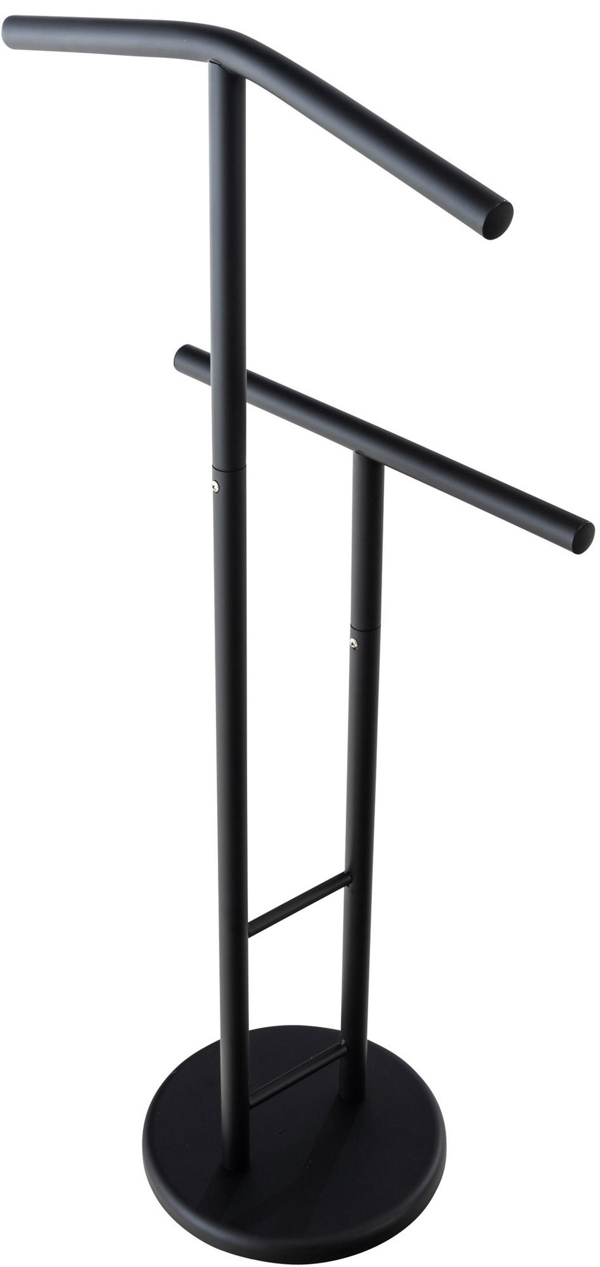 HERRENDIENER Tom 50x28x107cm Metall Schwarz Kleiderständer - Schwarz, Metall (50/107/28cm) - DELUKE