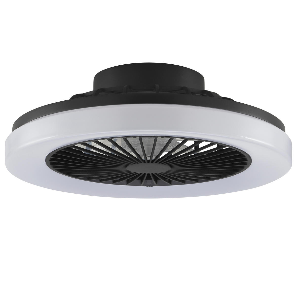LED DECKENLEUCHTE Varelo Schwarz 42/42/13,8 cm - Schwarz, Kunststoff (42/42/13.8cm) - Brilliant