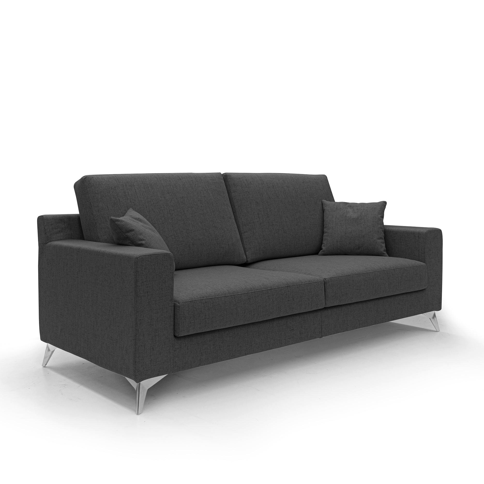 LINEARSOFA Michael - Anthrazit, Textil (206/95/91cm) - Divani.store