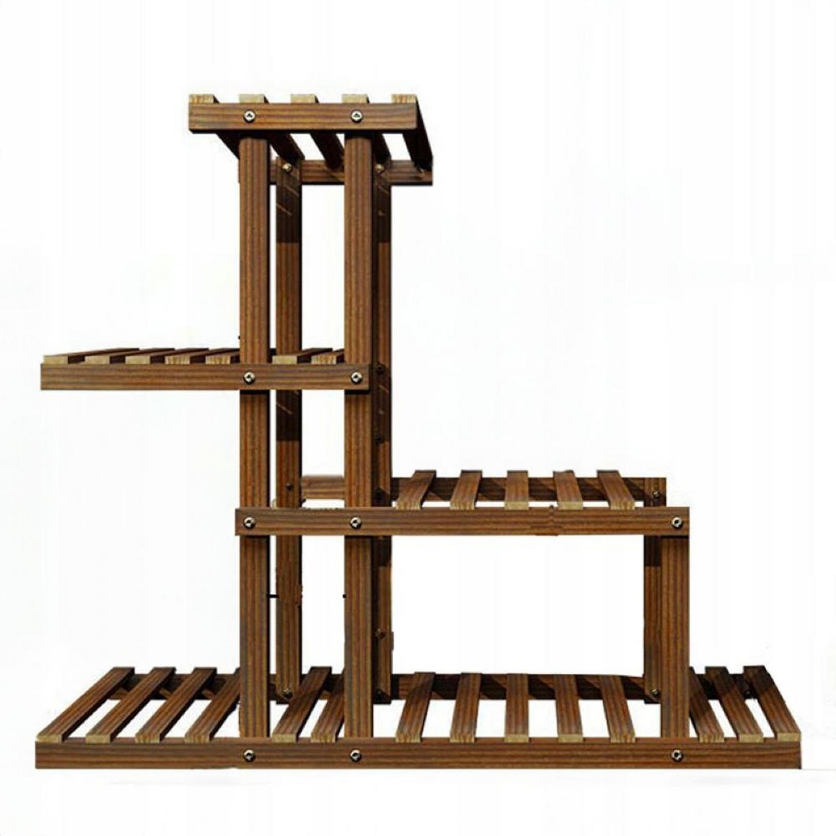 BLUMENSTÄNDER, braun 78/25/73 cm - Braun, Holz (25/78/73cm) - Rebiko