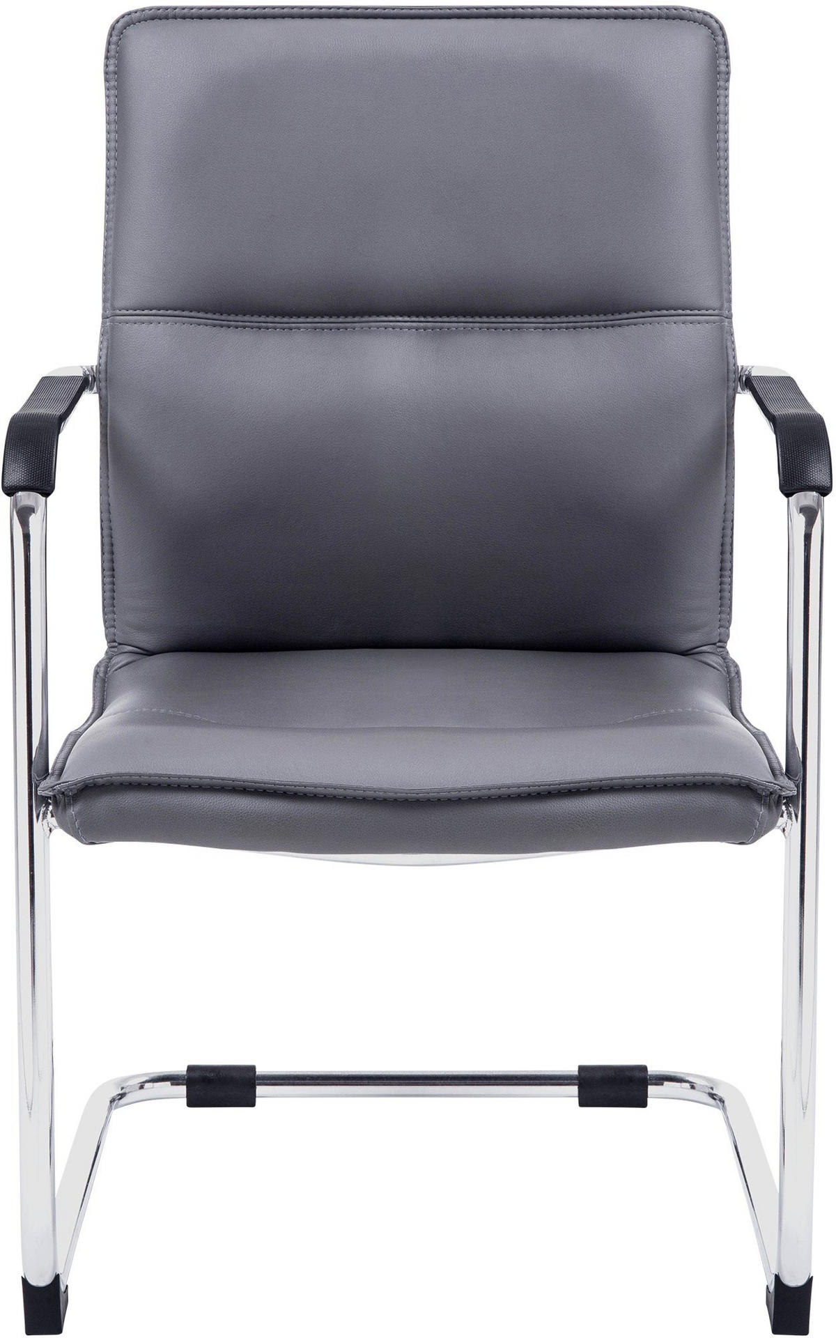 SCHWINGSTUHL Lederlook Grau - Grau, Textil/Metall (57/92/59cm) - CLP