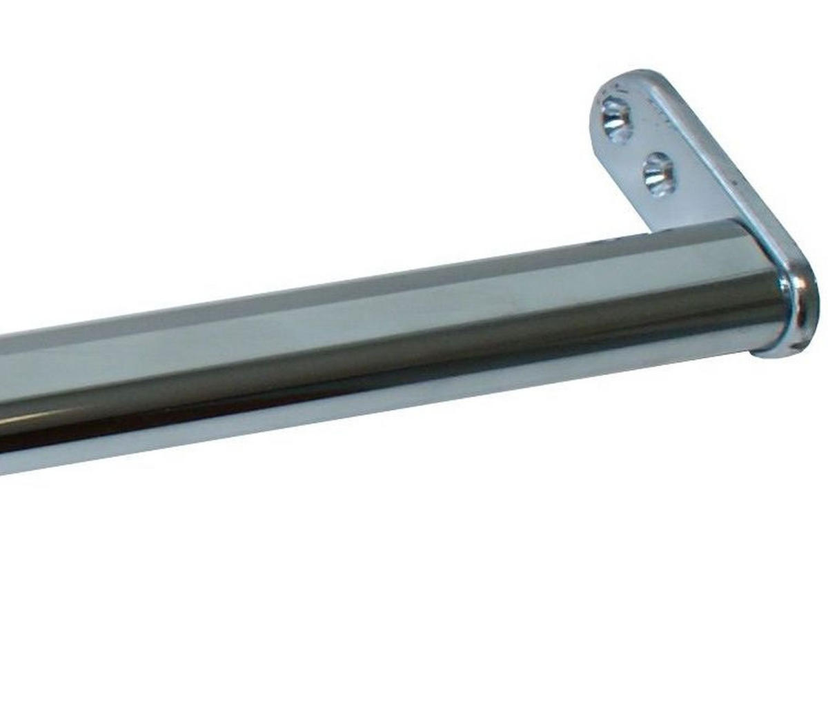 KLEIDERSTANGE ausziehbar Teleskoprohr 40-60cm Garderobenstange Kleiderschrank - Chromfarben, Metall (60cm) - Livingpoint24