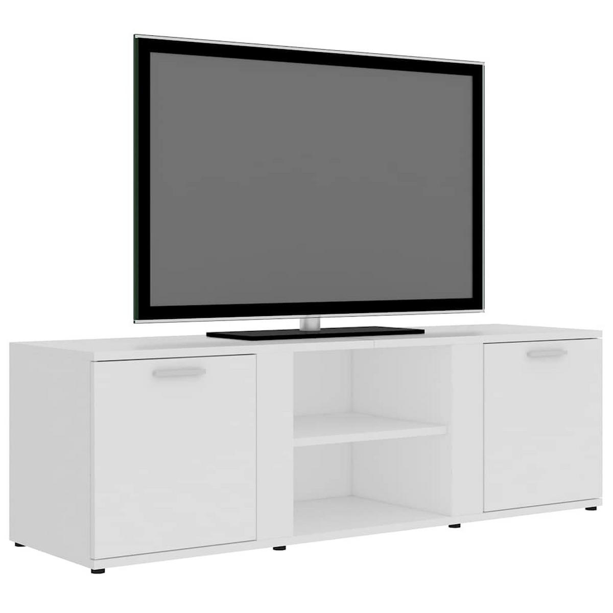 TV-SCHRANK Weiß 120x34x37 cm Holzwerkstoff - Weiß, Holzwerkstoff (120/37/34cm) - furnicato