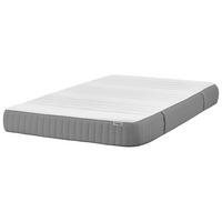 GEL-MEMORY-SCHAUMMATRATZE H2/3 Mittel 120/200 cm Happiness - Grau, Textil (120/200cm) - Beliani