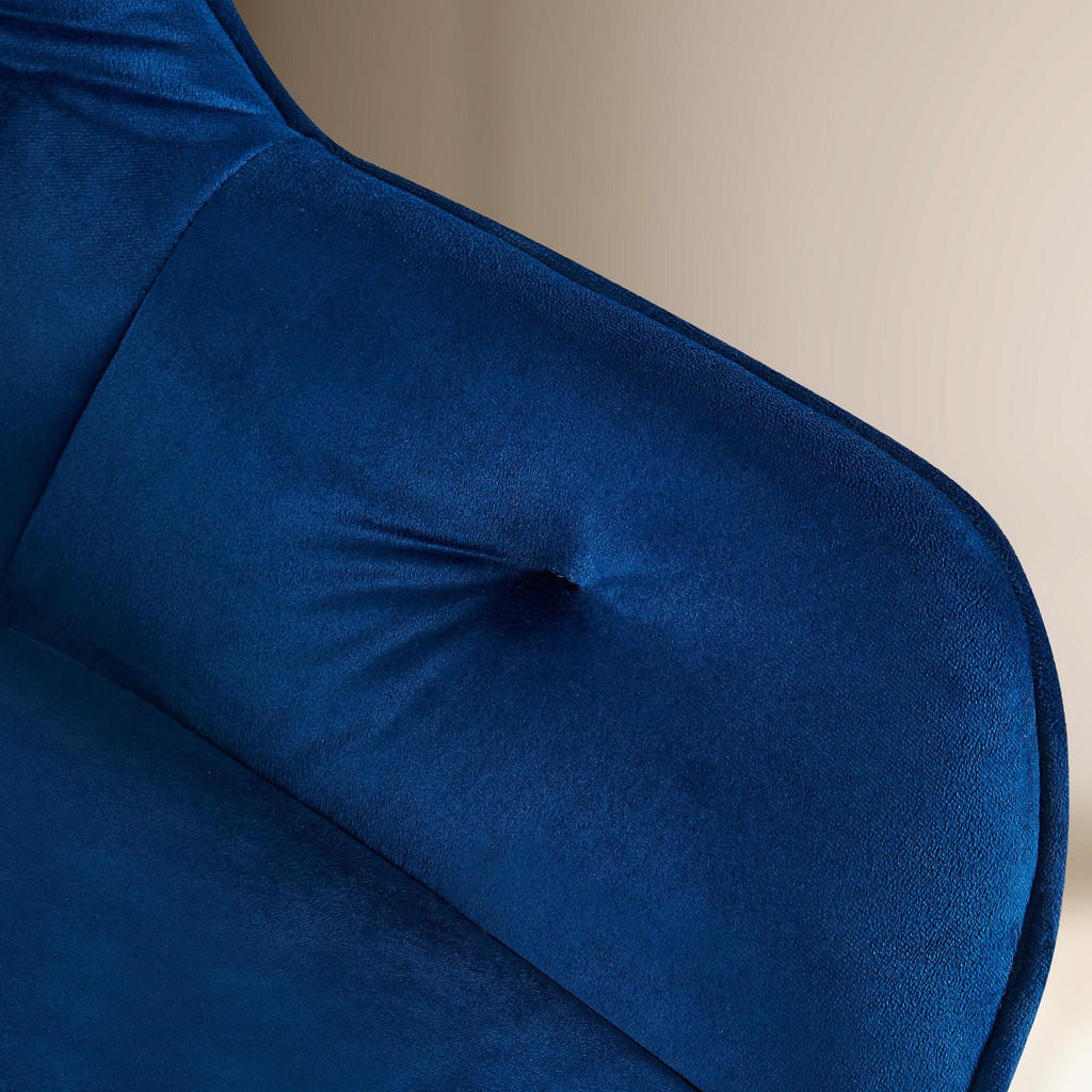 Thumbnail - CLP Armlehnenstuhl, Blau, Textil, 56x81x58 cm, Esszimmer, Stühle, Esszimmerstühle, Armlehnenstühle