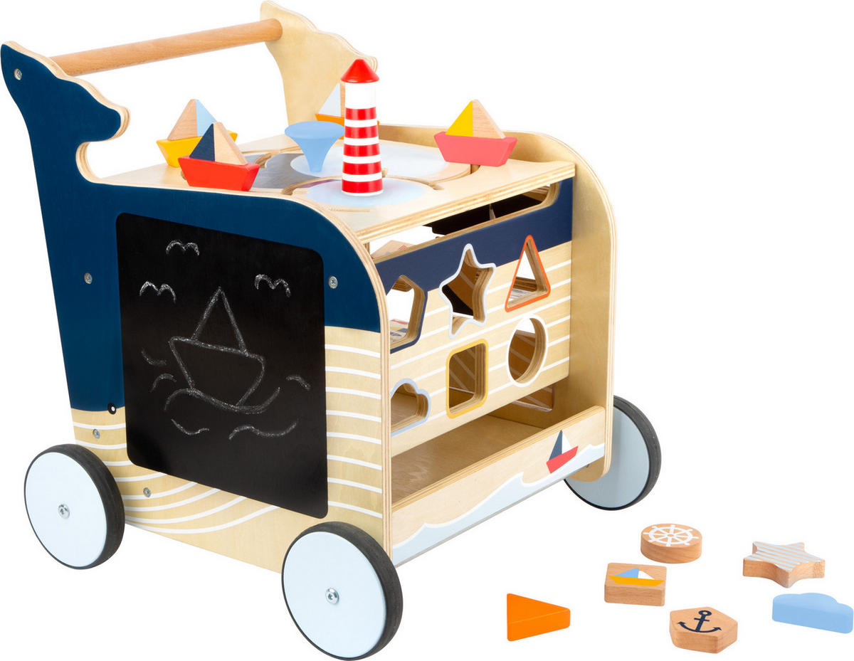 LAUFLERNWAGEN WAL - Naturfarben, Holz (39/42/42cm) - small foot