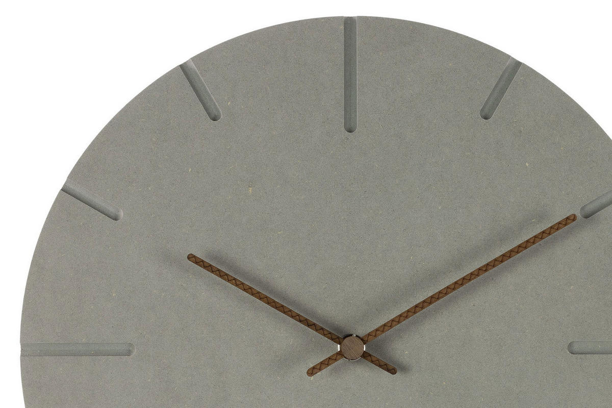 WANDUHR Design Grau 29/29 cm - Braun/Grau, Holzwerkstoff (29/29/0.9cm) - ONZENO