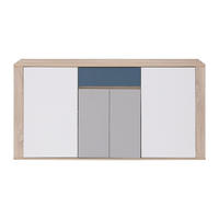 SIDEBOARD - 160 cm x 39.8 cm - Holz, Platte - Naturfarben Hell, Weiß, Mehrfarbig - FILUTIA - Multicolor/Naturfarben, Holz (160/81/39cm) - Vente-Unique