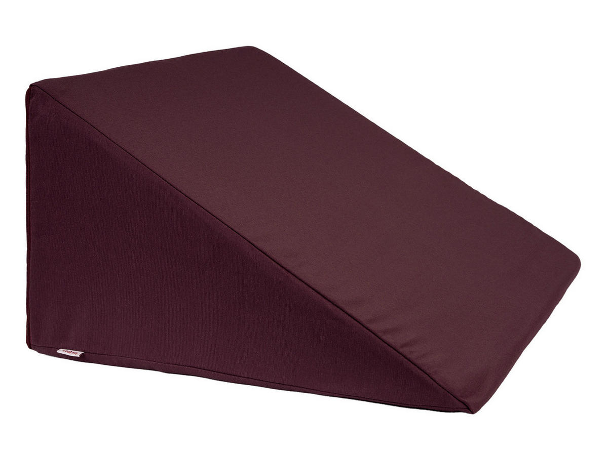 KEILKISSENHÜLLE Wunschton sukkulenten-violet 62/49/30 cm - Violett, Textil (49/62cm) - beties Heimtextil