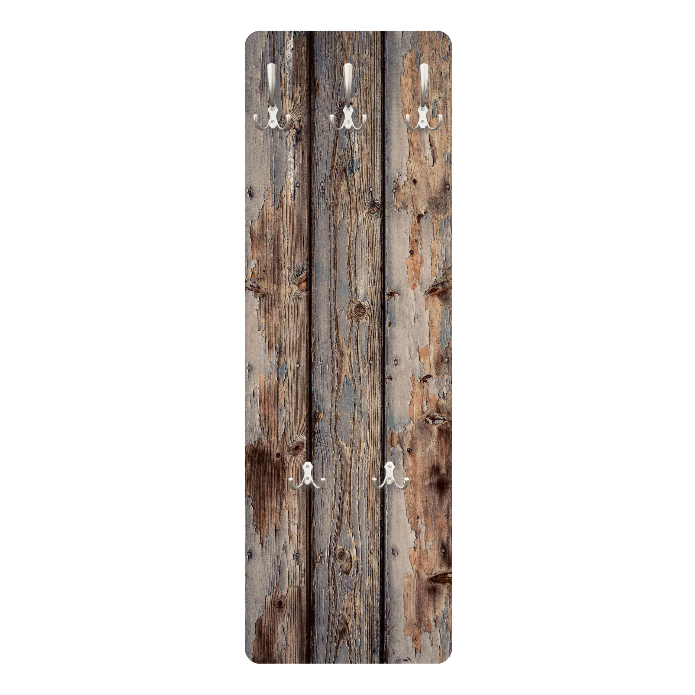 WANDGARDEROBE - Rustikale Bretter 34/105 cm - Braun, Holzwerkstoff (34/105/1.6cm) - Bilderwelten