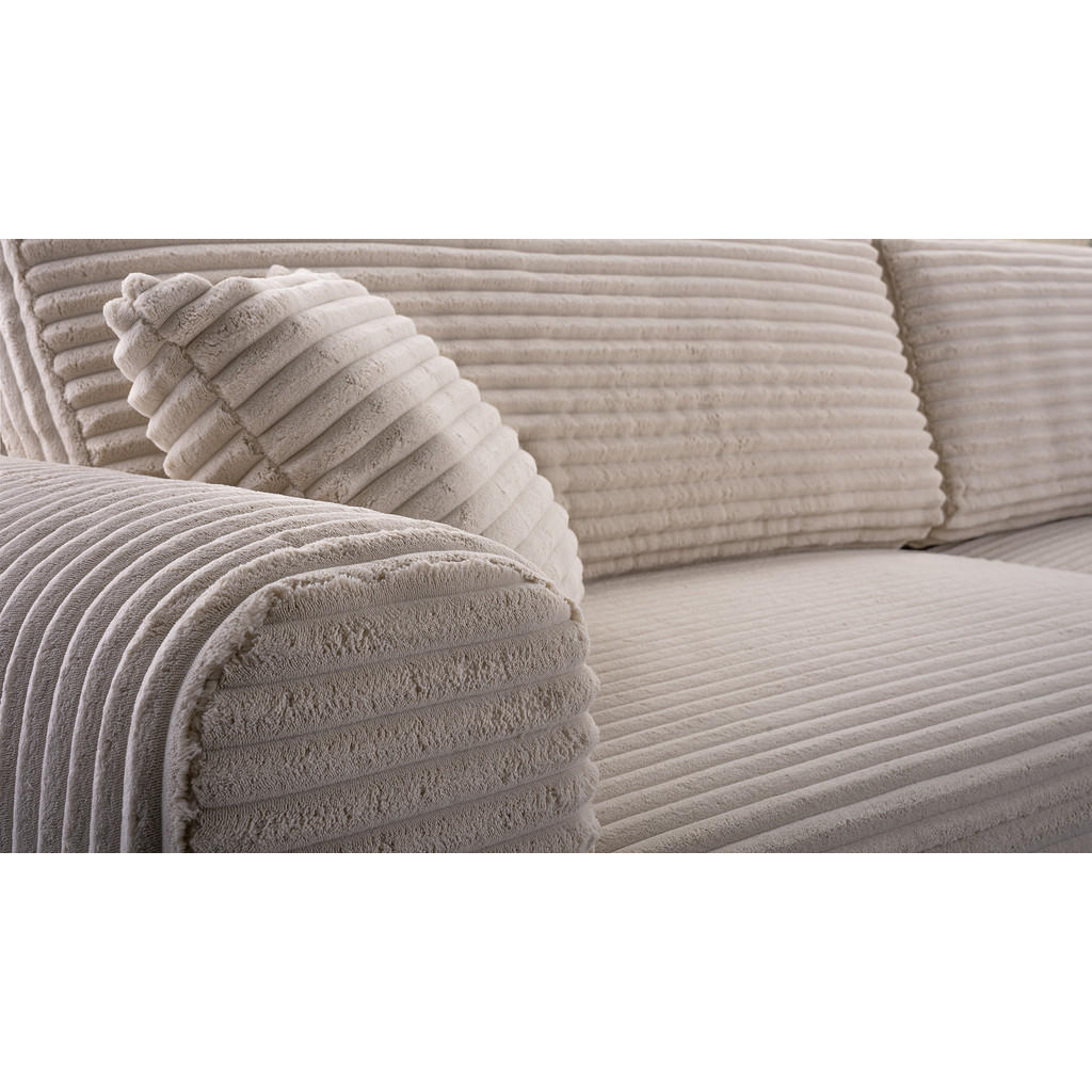 Thumbnail - Luxkor24 Ecksofa, Cappuccino, Textil, L-Form,L-Form, 297x169 cm, Wohnzimmer, Sofas & Couches, Wohnlandschaften, Ecksofas