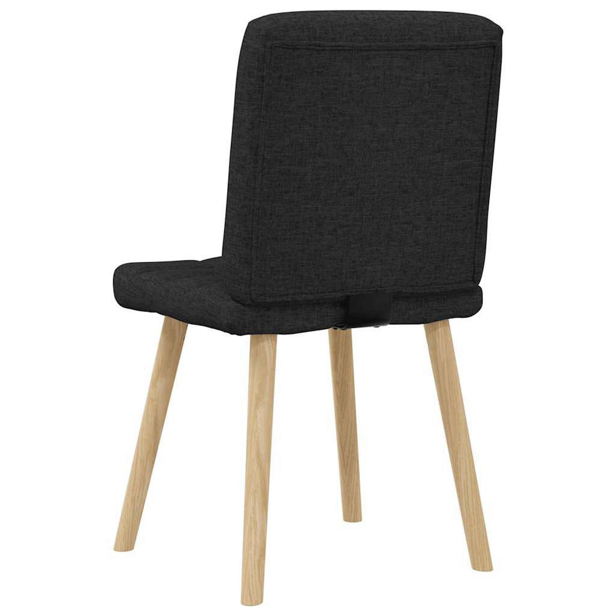 ESSZIMMERSTÜHLE 2 Stk. Schwarz Stoff 45*54*86cm - Schwarz, Metall (45/86/54cm) - ZMH