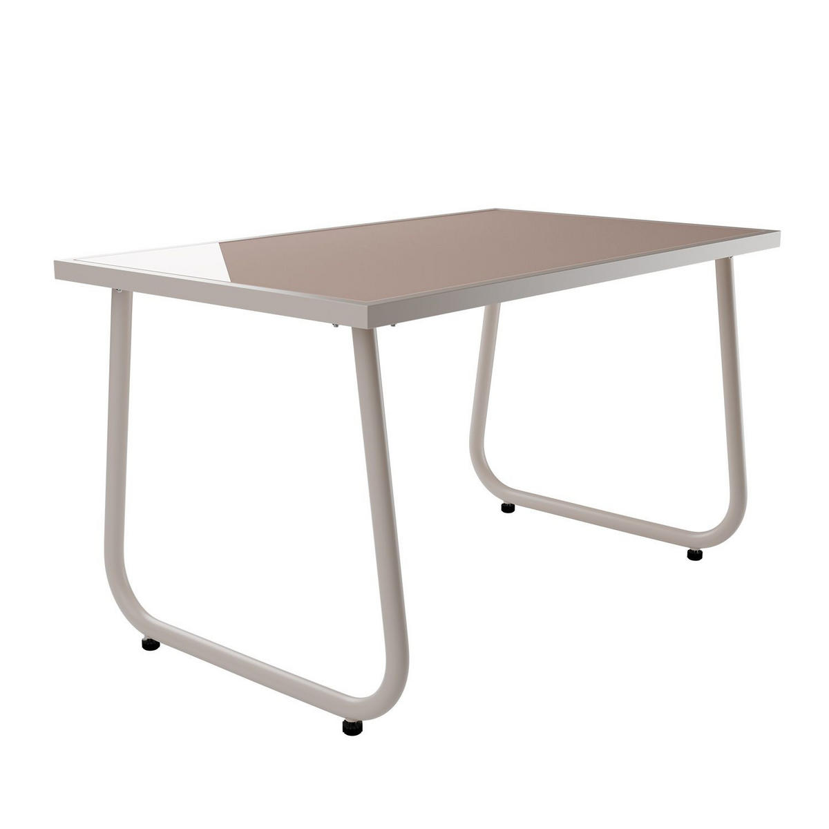 GARTENMÖBELSET Genua 4-tlg. Sand - Beige, Metall - Juskys