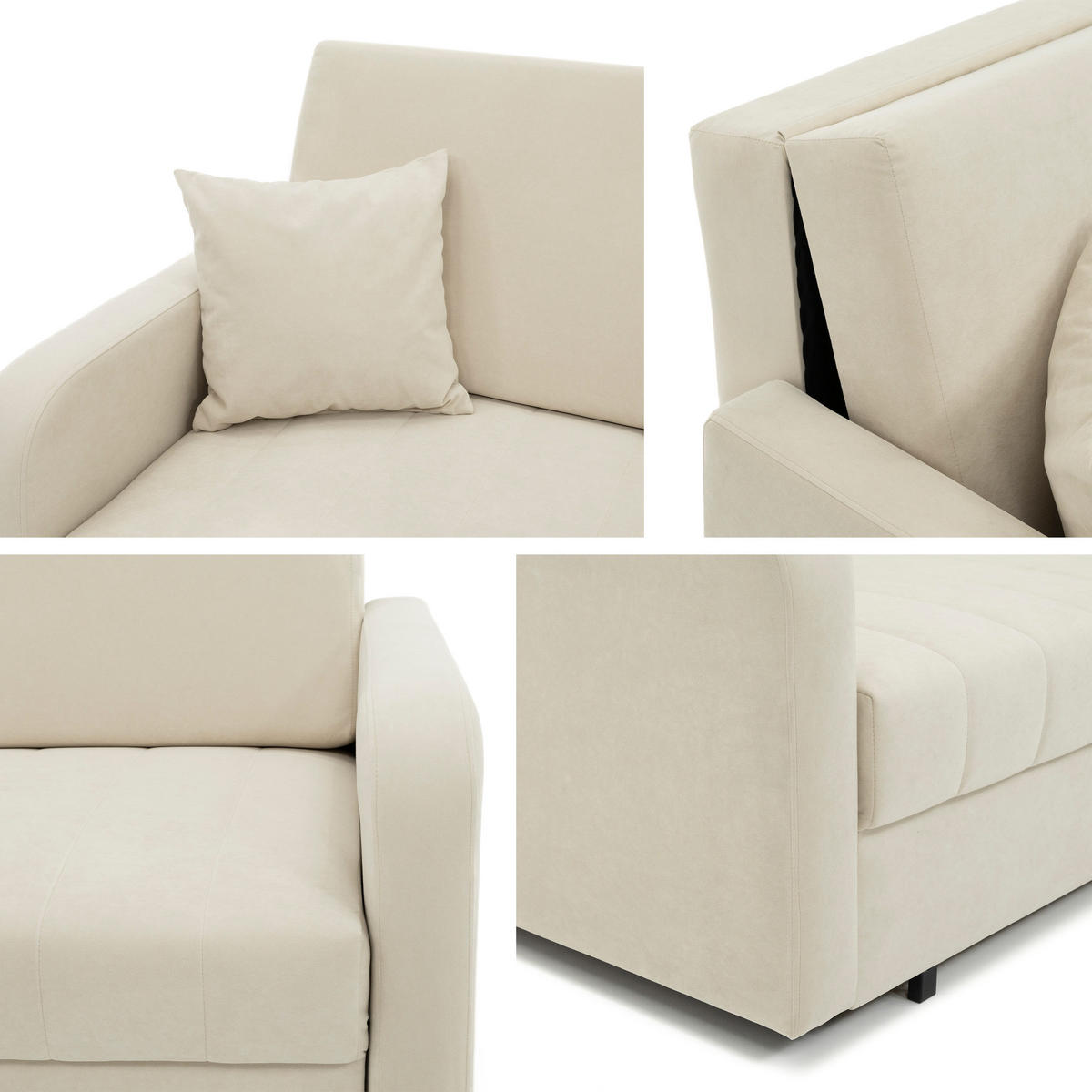 SCHLAFSOFA Viva Silk III - Dunkelgrün/Schwarz, Holz/Textil (152/85/98cm) - MIRJAN24
