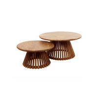 COUCHTISCH-SET LANI Braun Mango - Braun, Mangoholz/Holz (80/80/40cm) - KAWOLA