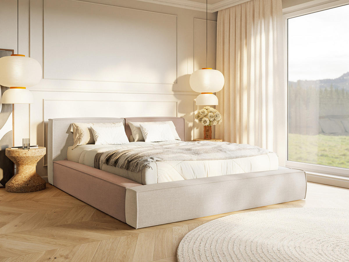 POLSTERBETT Mendocino Colorful 140x200 cm, Mehrfarbig - Multicolor, Textil (140/200cm) - Fedve