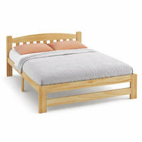 FUTONBETT 140/200 cm in Natur mit Kopfteil und Lattenrost - Naturfarben, Holz (140/200cm) - CHICFURN