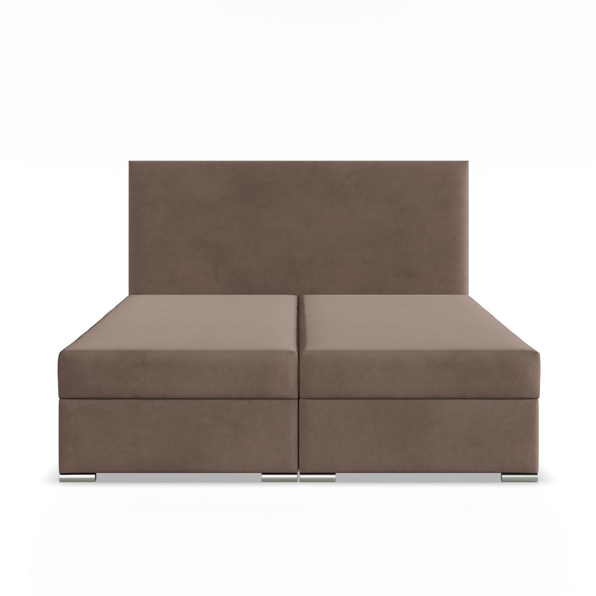 BOXBETT MIT KOPFTEIL 160x200 ZONZA, Braun - Braun, Textil (160/200cm) - Mebligo