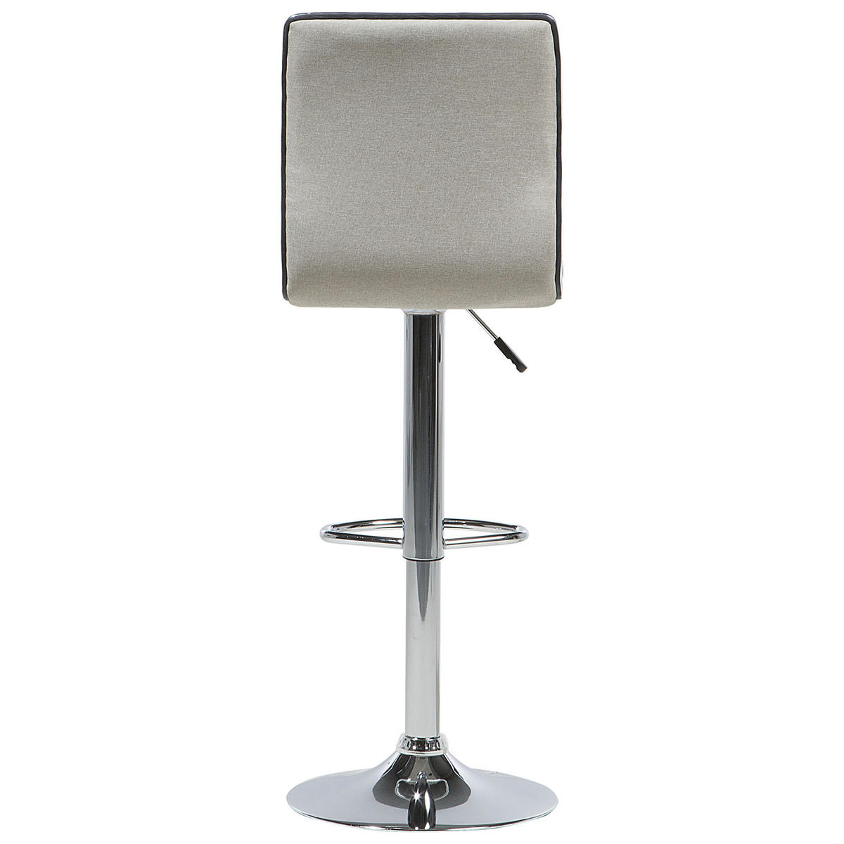 BARHOCKER 2er-Set Polsterbezug Beige Lucerne - Beige, Textil/Metall (40/116/39cm) - Beliani