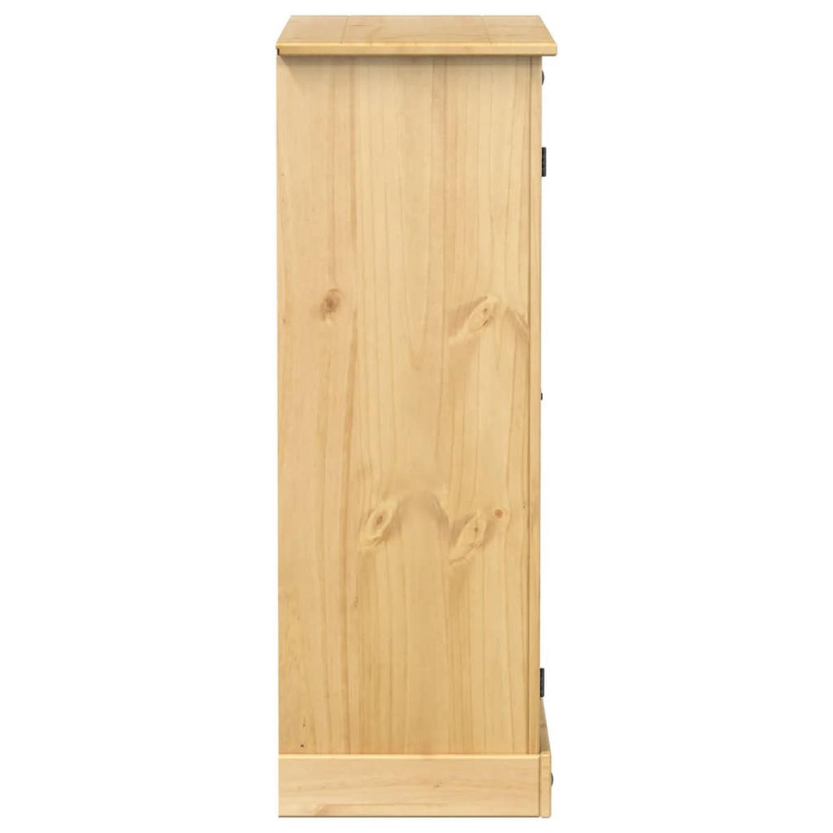 SCHUHSCHRANK Corona 86/38,5/108 Cm Massivholz Kiefer - Braun, Holz (38.5/108/86cm) - vidaXL