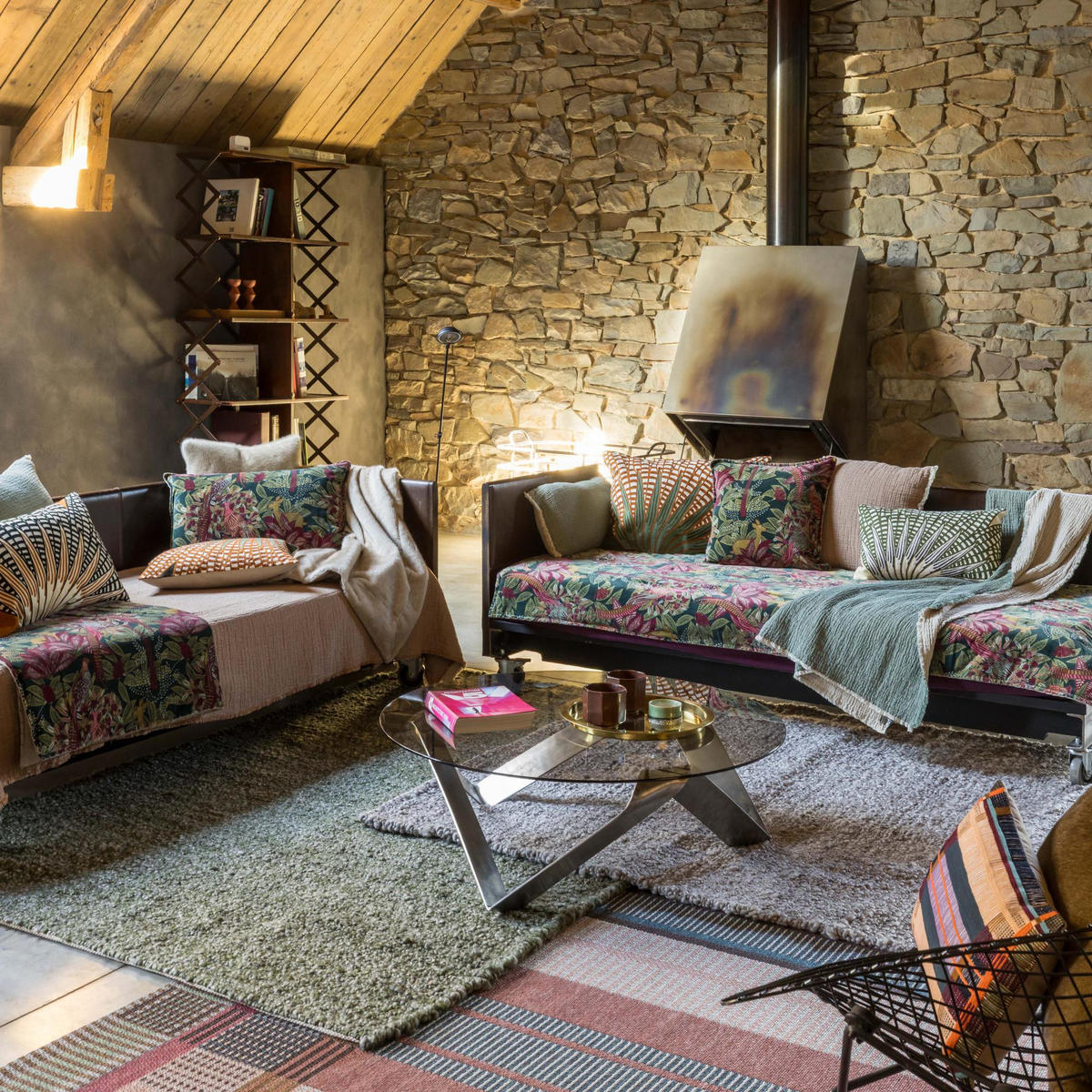 KISSEN Emilio kupferbraun 45 x 45 cm - Dunkelorange, Textil (45/45cm) - Vivaraise