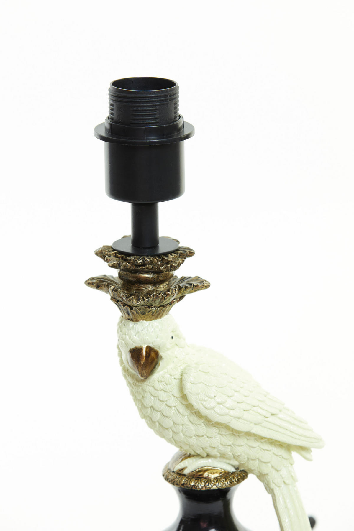 LAMPENFUSS Nyasa Bronze 14,5/14,5/46,5 cm - Schwarz, Kunststoff (14.5/14.5/46.5cm) - Light & Living