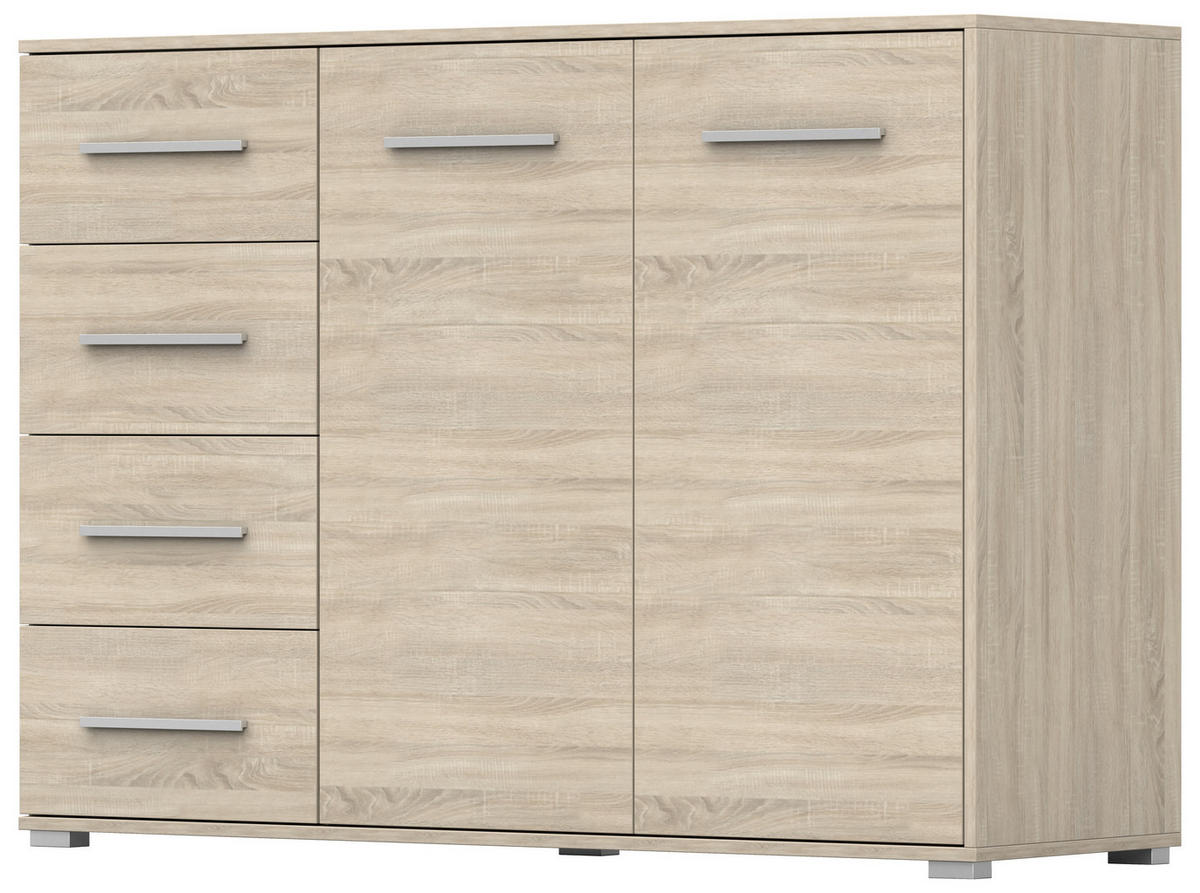 KOMMODE - Highboard IRYS 01 2D4S Sonoma - Sonoma Eiche, Holzwerkstoff (135/95/45cm) - Möblo