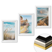 WANDBILDER 3er-Set - 20x30 cm Weißer Rahmen - Landschaften Strand Klippen Stadt - Weiß, Kunststoff (20/30cm) - ArtPrintCave