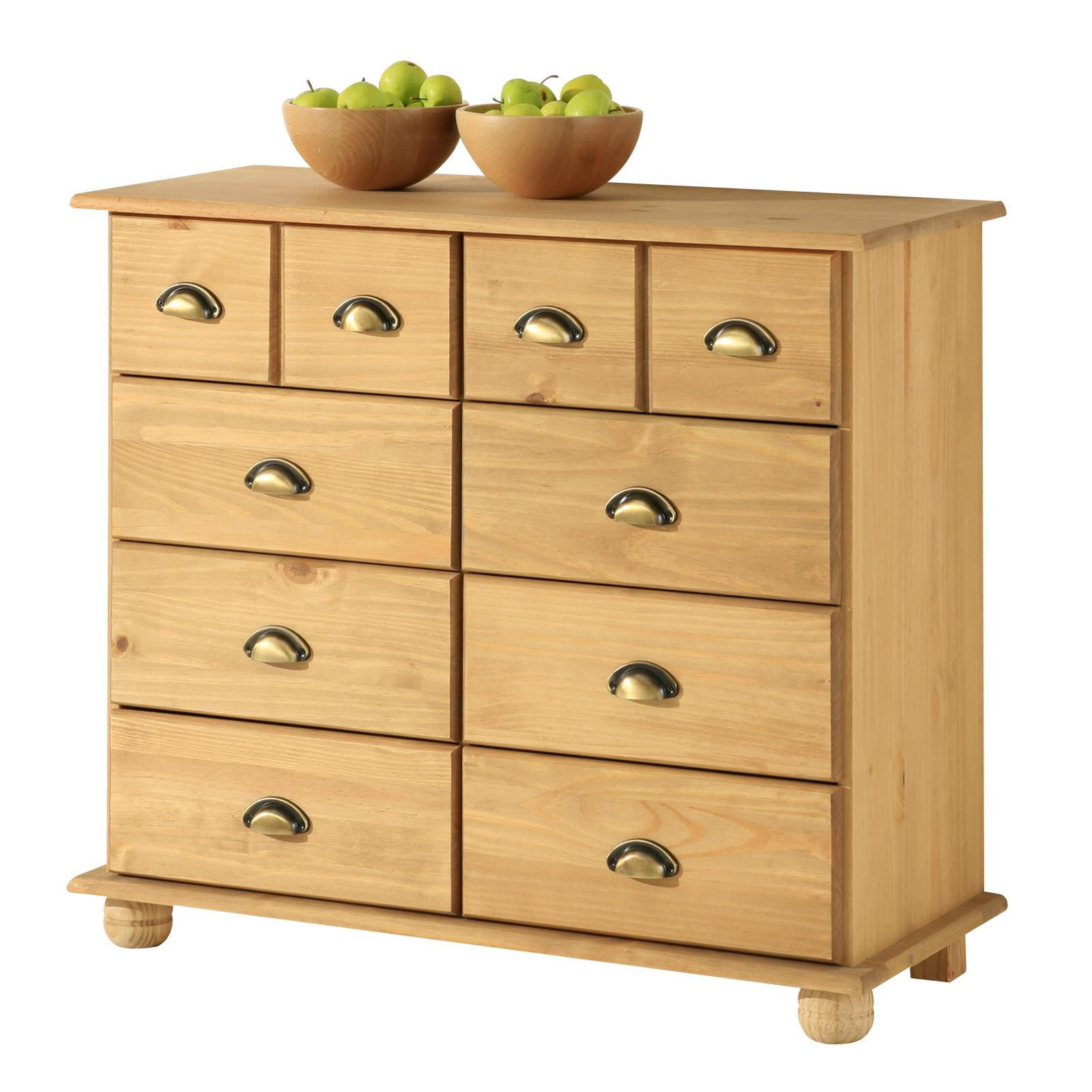 APOTHEKERKOMMODE COLMAR - Kieferfarben, Holz (92/80/39cm) - IDIMEX