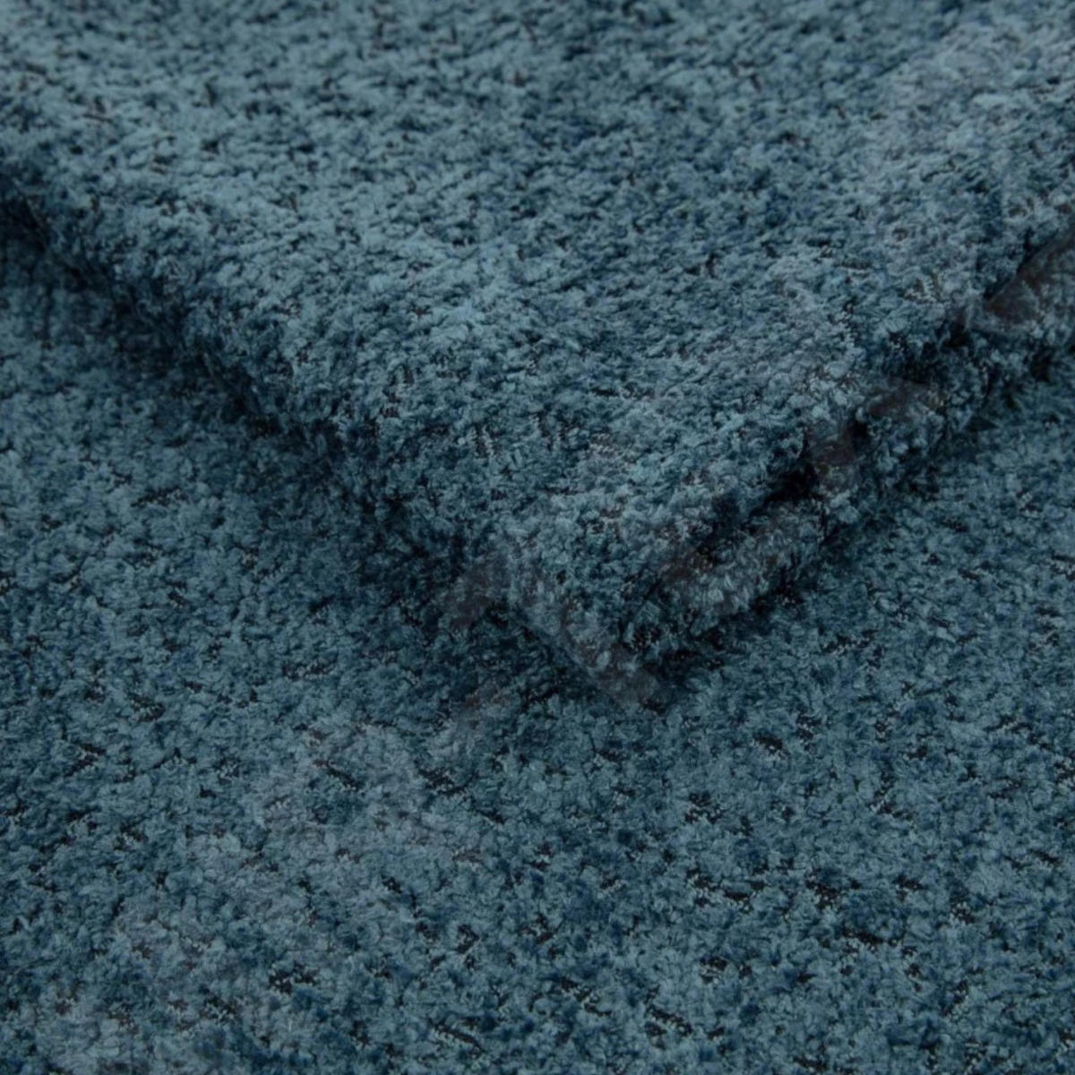 POLSTERBETT LUNA mit Kopfteil, 140 x 200 cm, Doppelbett mit Bettkasten und Lattenrost aus Metall, Boucle Stoff: Blau - Blau, Holz/Textil (140/200cm) - Agmat-Furniture