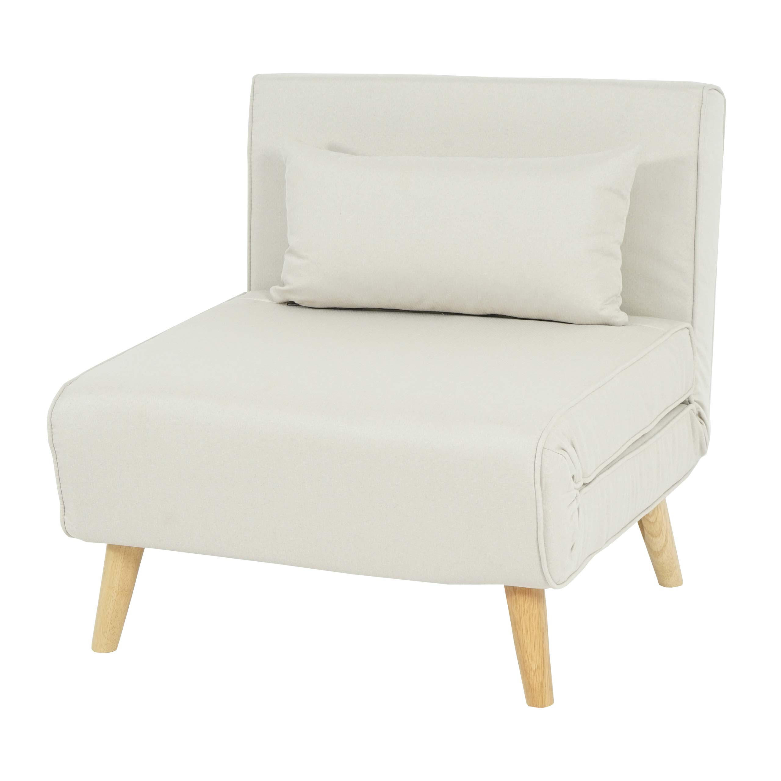 SCHLAFSESSEL Cremeweiß - Weiß, Textil (75/77/70cm) - MCW