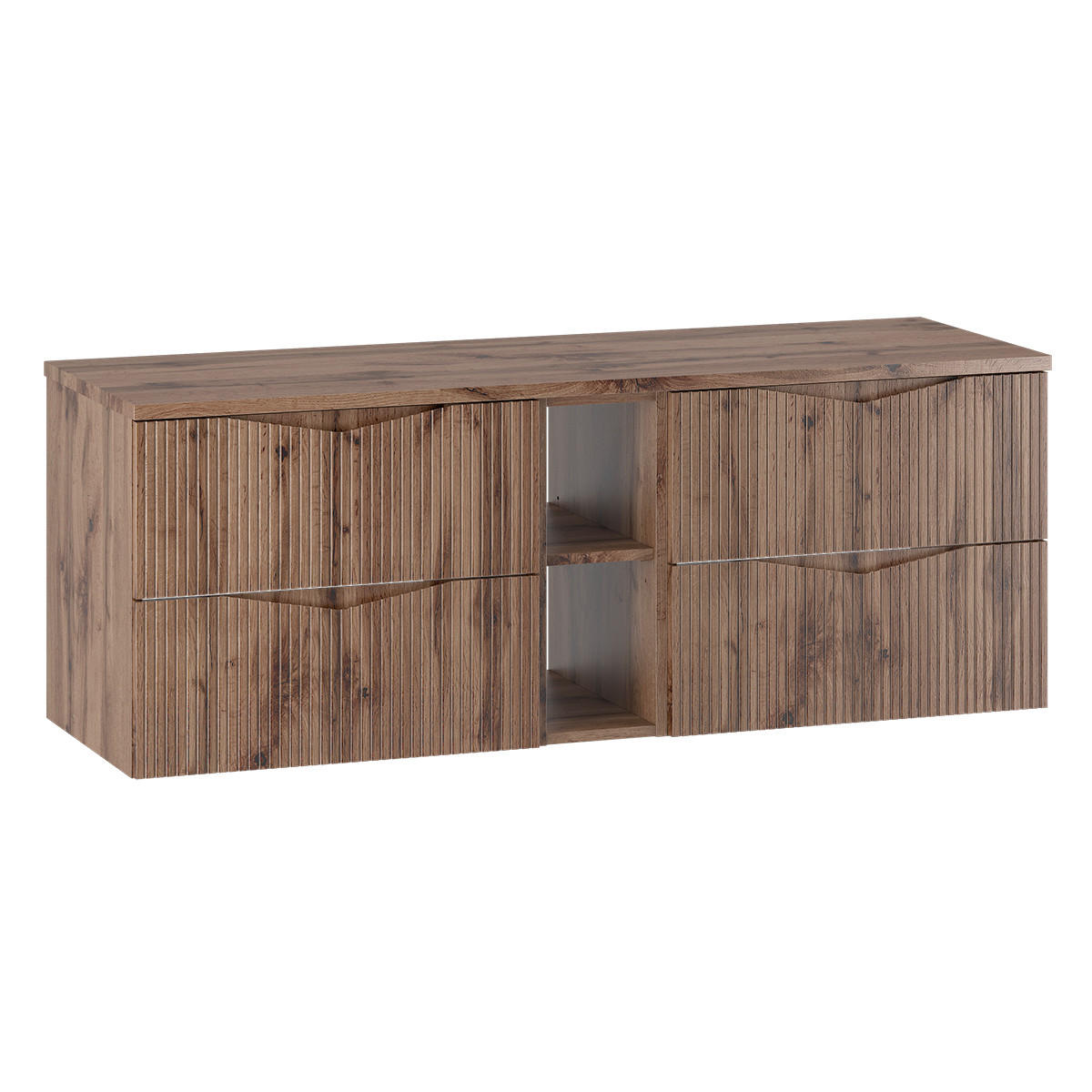 WASCHTISCHUNTERSCHRANK 140.6cm Tao Holz - Braun, Holzwerkstoff (140.6/52.2/46.5cm) - Petits-meubles