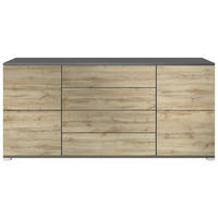 SIDEBOARD Rova Eiche Wotan - Eiche Wotan, Holzwerkstoff (166.5/75.5/35cm) - Vladon