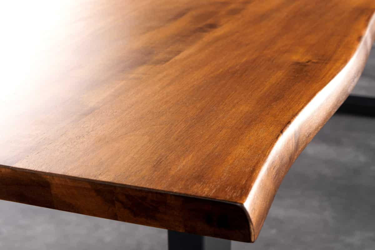 ESSTISCH GENESIS Akazie Braun 200cm - Schwarz/Braun, Holz/Metall (100/200/76cm) - riess-ambiente