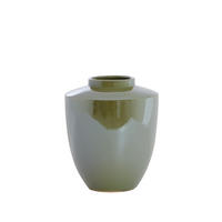 VAZE Talea Grün 30/30/32 cm - Grün, Keramik (32cm) - Light & Living