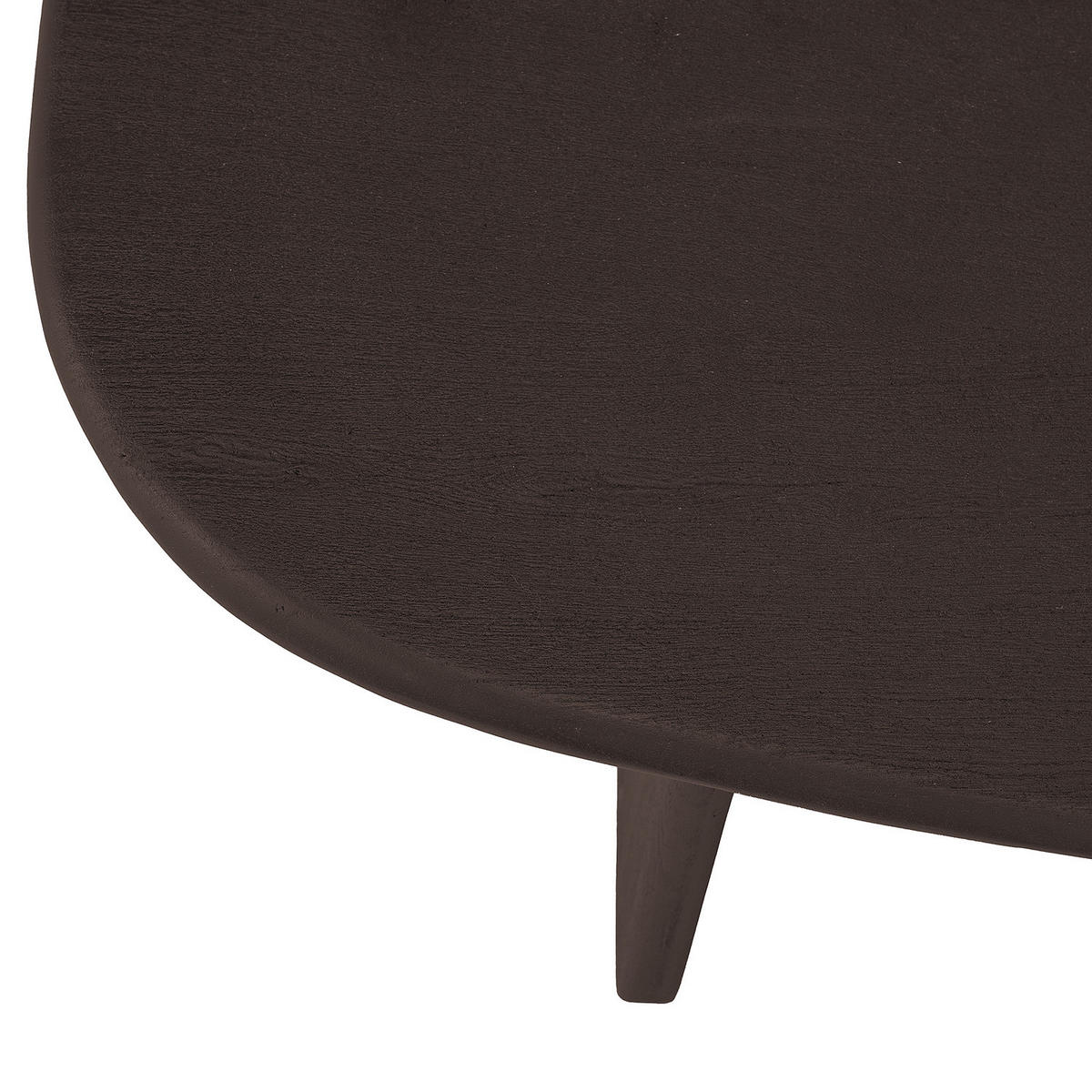 MASSIVER COUCHTISCH - Akazie Schwarz - Schwarz, Holz (70/110/33cm) - home24