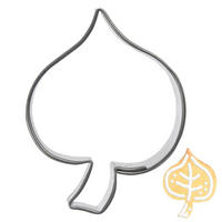 AUSSTECHFORM Lindenblatt 4 cm Silber - Silberfarben, Metall (3/1.5/4cm) - Orion 