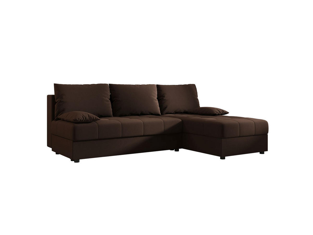ECKSOFA MOS L Cosmic 800 Rechts mit Schlaffunktion - Braun, Textil (200/143cm) - Bedante