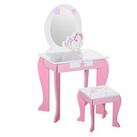 KINDERSCHMINKTISCH DE-18625 Rosa/Weiß - Pink, Holzwerkstoff (34/90/49cm) - ComfortXL