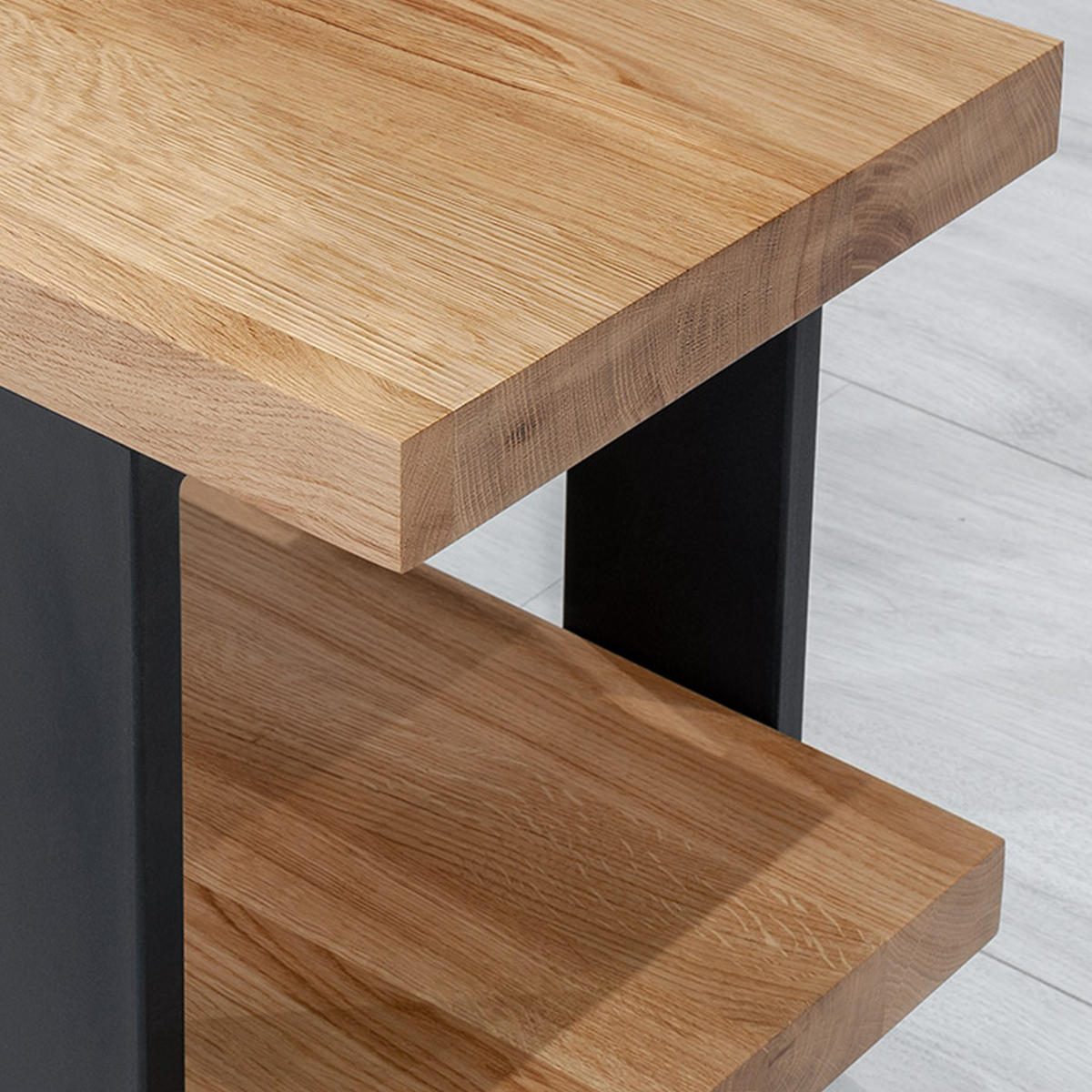 GARDEROBE Mount aus massivem Eichenholz 70 cm - Eichefarben/Naturfarben, Holz (70/180/35cm) - Danzz