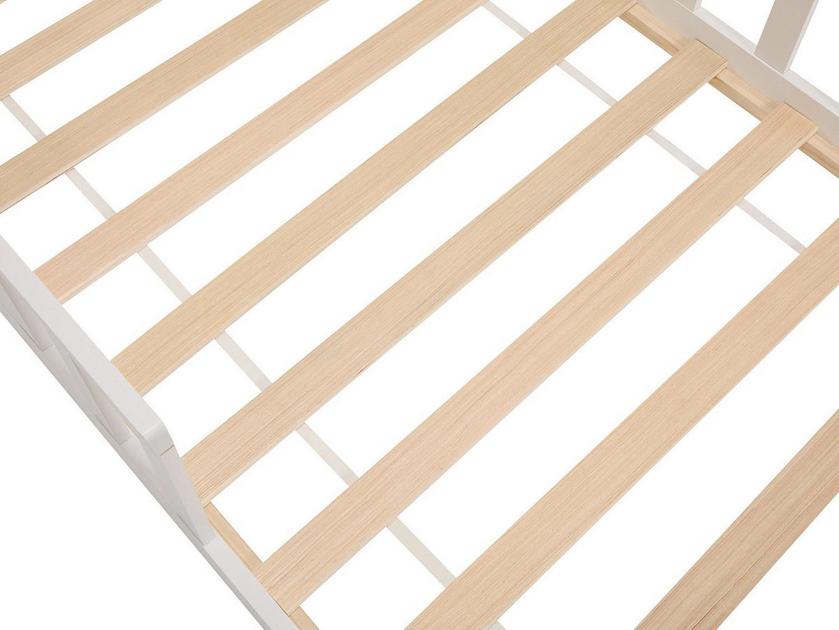 HAUSBETT - 1 Person - holz - naturfarben hell, weiß Martevi - Naturfarben/Weiß, Holz (90/190cm) - Vente-Unique