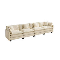 4-SITZER-SOFA DE-33976 modular Beige - Beige, Holzwerkstoff (380/84/75cm) - ComfortXL