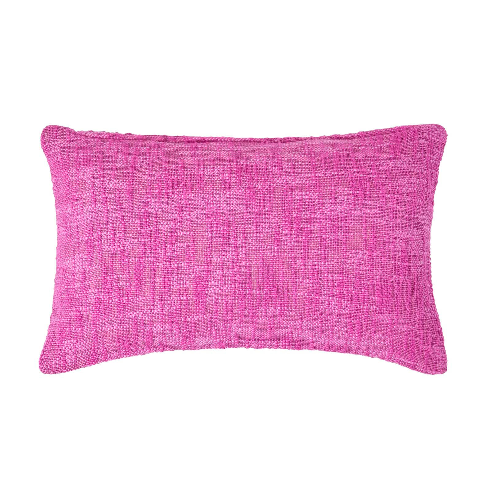 Homescapes Kissenhülle Pink 30x50 cm