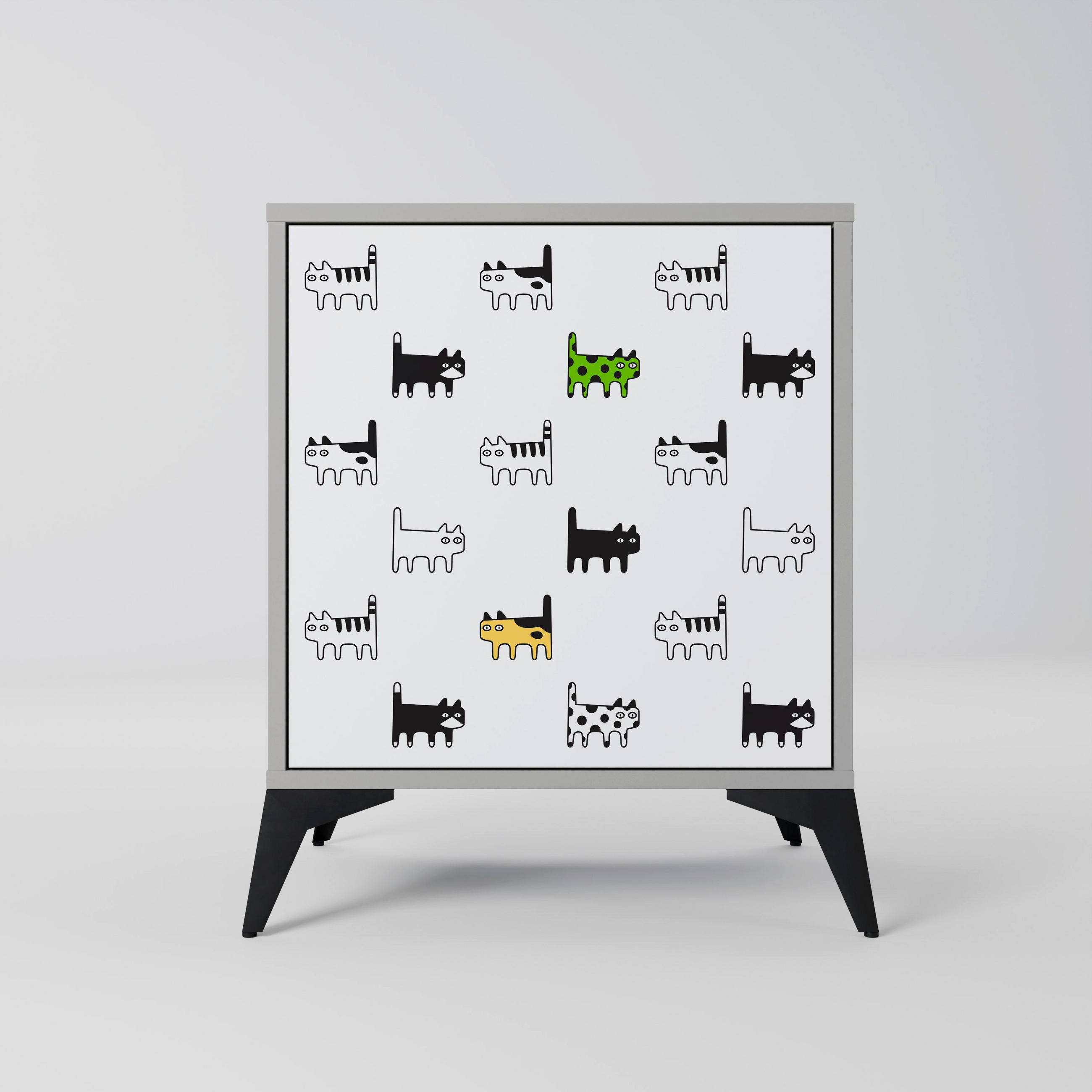 SpaceRebels Sideboard Grau 57.5x70.5x42 cm