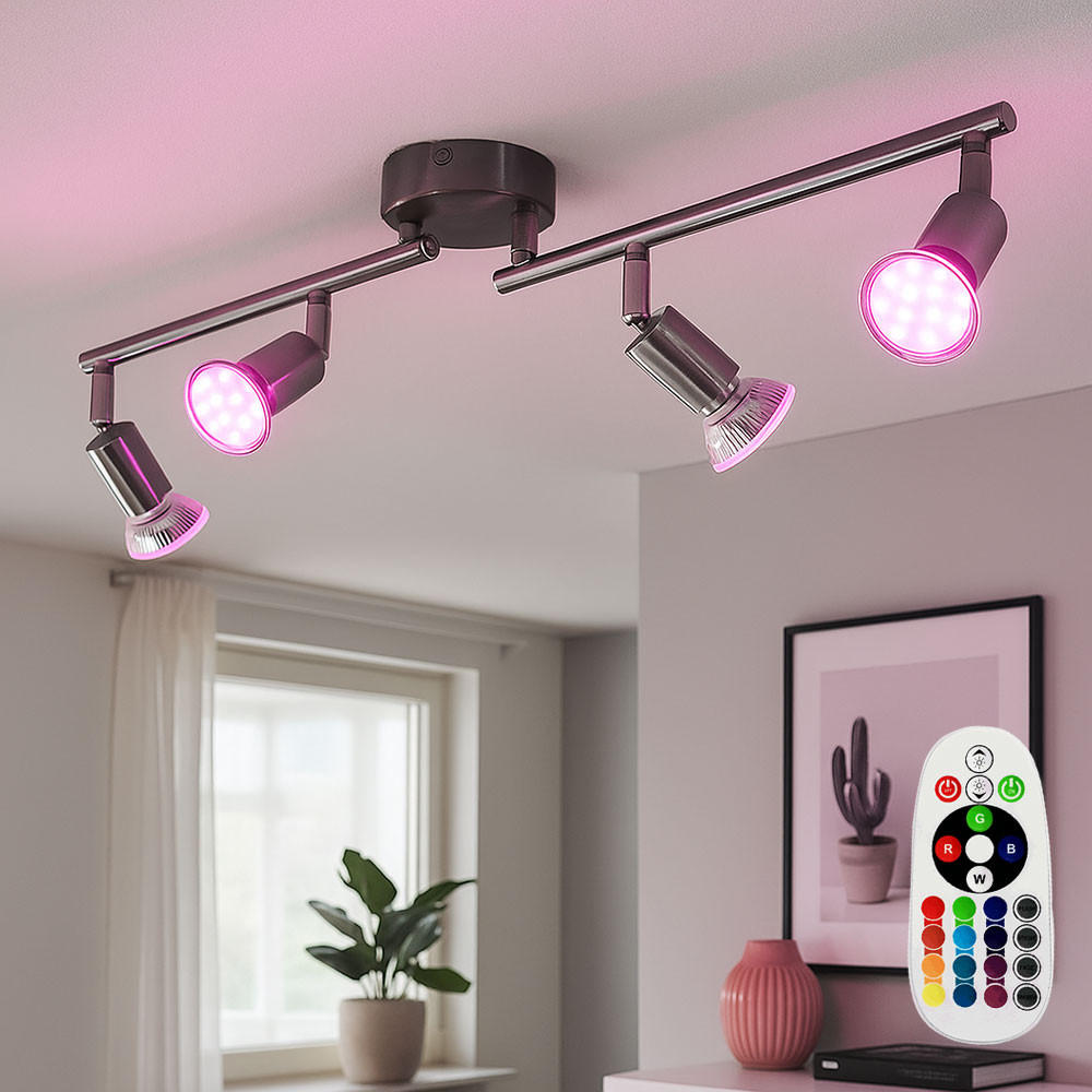 LED DECKENLEUCHTE MATRIX Silber Metall - Silberfarben, Metall (60/8/16.5cm)