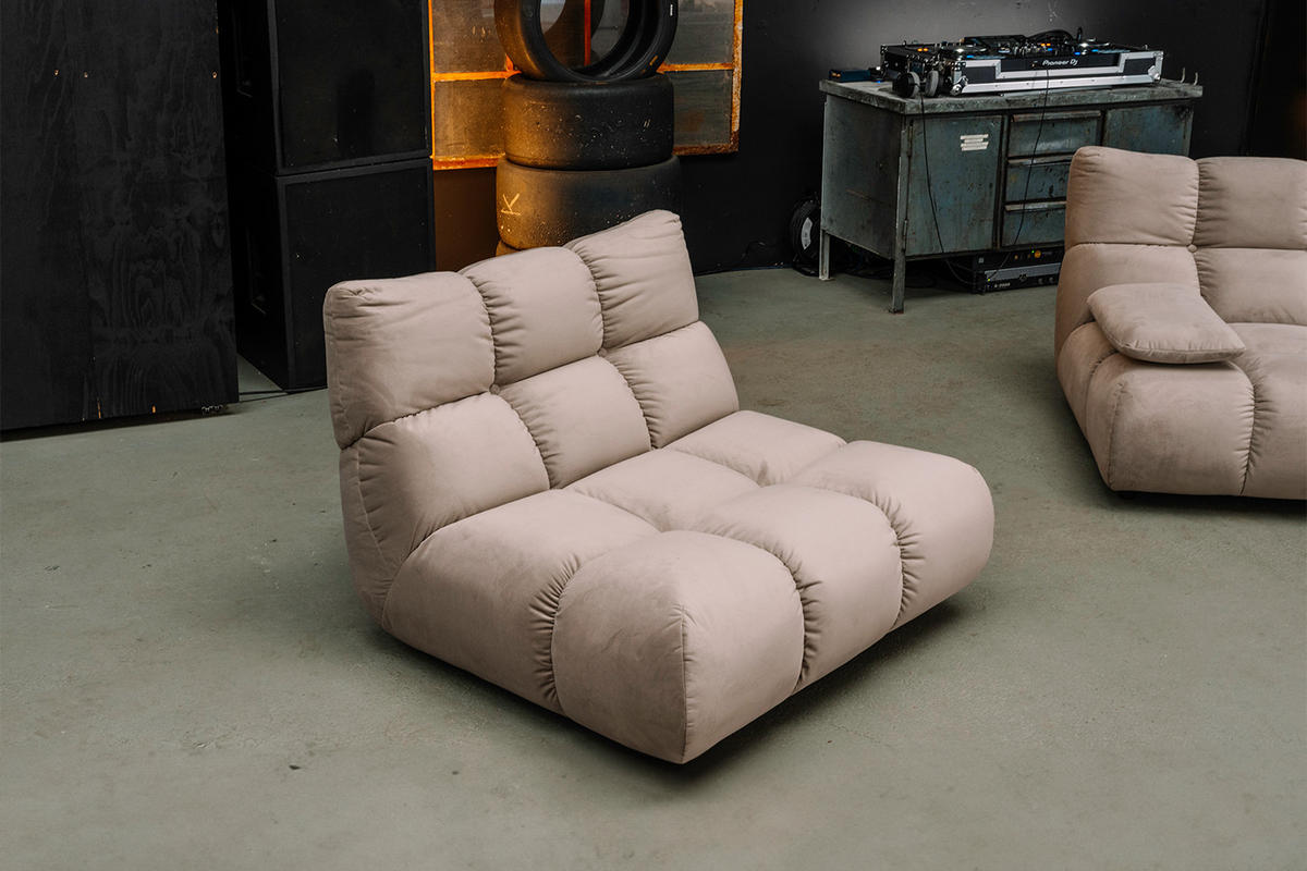 DREHSESSEL VIVIEN Braun Velvet Drehbar (360°) - Schwarz/Braun, Kunststoff/Textil (112/85/108cm) - KAWOLA