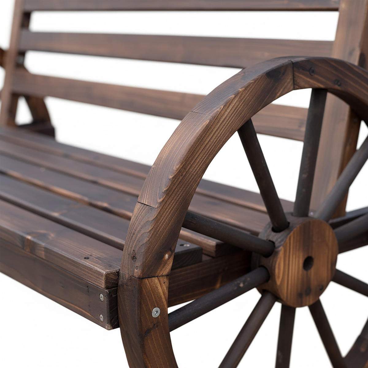 GARTENBANK - Braun, Holz (112/77/52cm) - Relaxdays