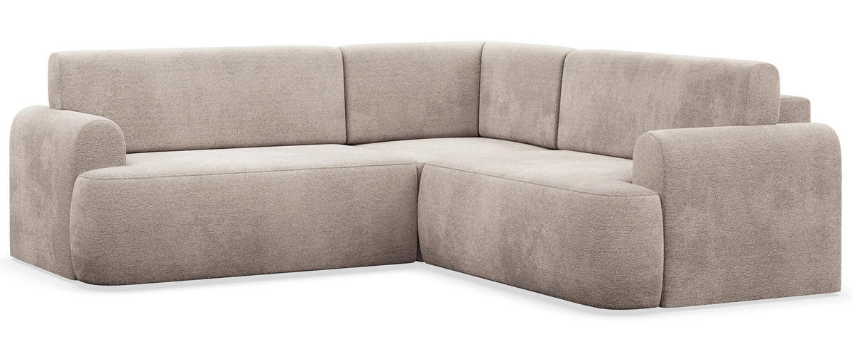 ROHOVÁ pohovka Kaveo, 245 cm univerzální s rohovým dílem - černá/šedohnědá, textil/plast (245/245cm) - Selsey